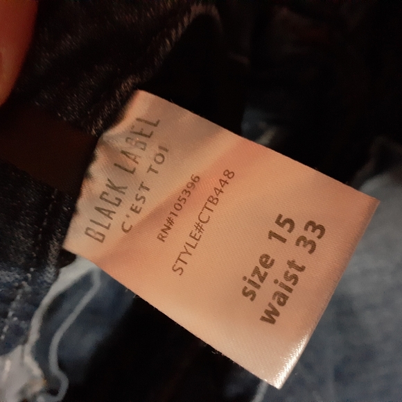 Size 15/33 paper bag waist jeans - Picture 6 of 7